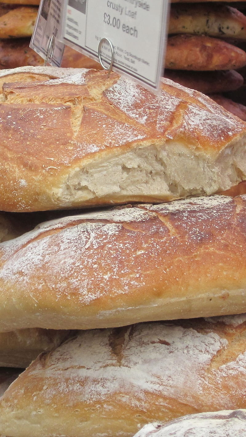 Bread, baked, crusty, fresh, HD phone wallpaper