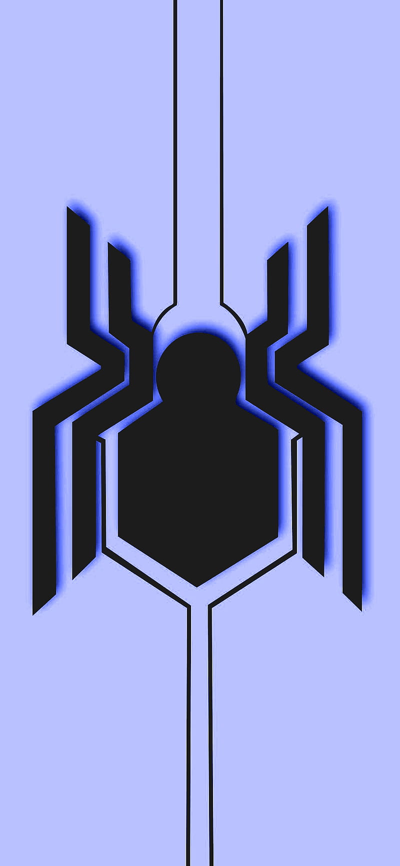 Spider Man Logo, amoled, apple, black, blue, iphone, oneplus, HD phone  wallpaper | Peakpx
