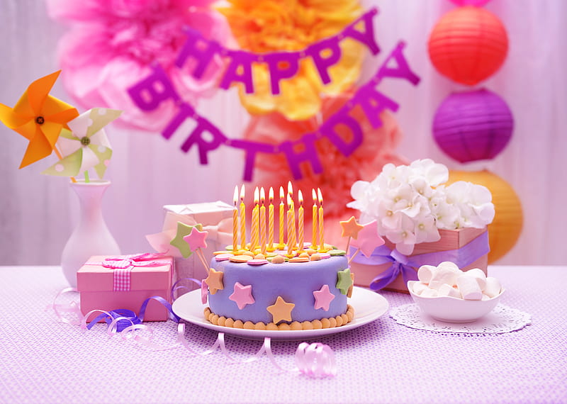 Pastel de cumpleaños, decoraciones, feliz, luz, luces, nuevo, Fondo de  pantalla HD | Peakpx