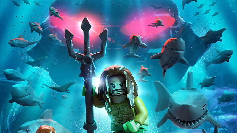 Lego Aquaman, lego, aquaman, superheroes, HD wallpaper