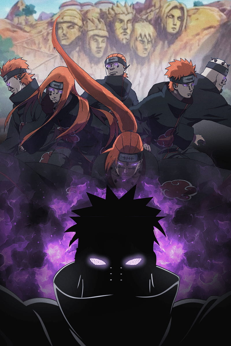 Pain, akatsuki, anime, desenho, naruto, HD phone wallpaper