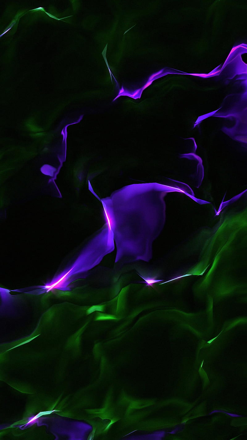 Green Purple Neon Light Lines Abstraction Abstract HD wallpaper  Pxfuel