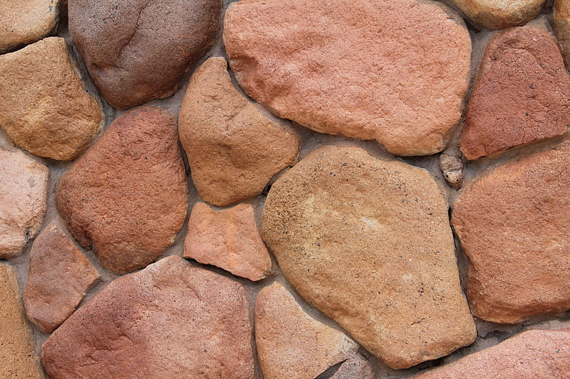 rock wall, rocks, brown, rock, orange, mixed, small, wall, big, hard, heavy, white, light, HD wallpaper