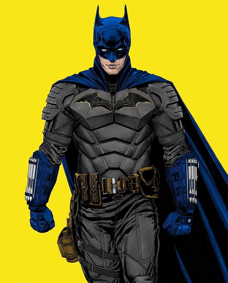 batman blue colour, justice, league, HD phone wallpaper