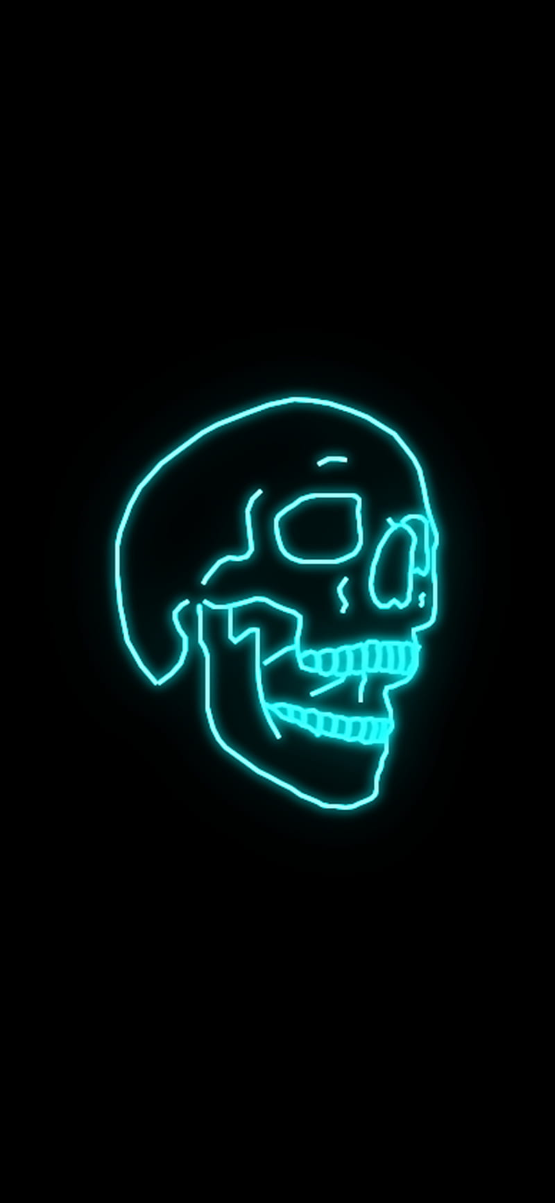 Skull, dark, neon, symbol, HD phone wallpaper | Peakpx