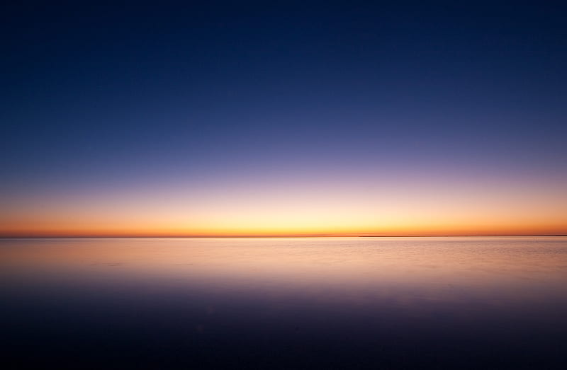 Sunrise Ocean Minimalism Simple Background, sunrise, ocean, minimalism, minimalist, nature, simple-background, HD wallpaper