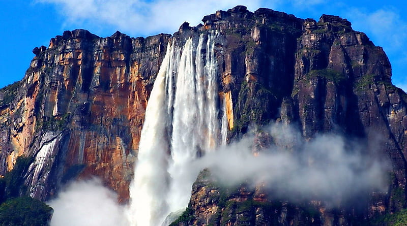 Angel Falls ~ Worlds Highest Water Falls ~, beauty, nature, water, HD wallpaper