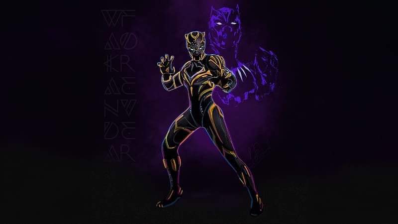 Black Panther Lives Wakanda Forever Minimal , black-panther, superheroes, minimalism, minimalist, artist, artwork, digital-art, artstation, HD wallpaper