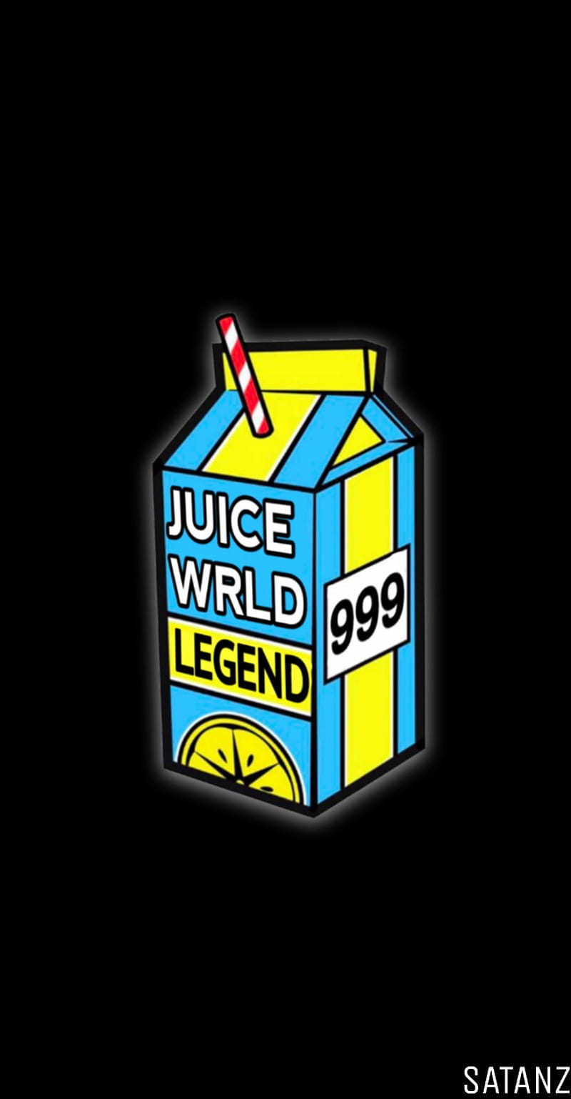 JuiceWRLD Lyrical , juice, lemonade, logo, lyrical lemonade, rap, rapper, satanz, wrld, HD phone wallpaper