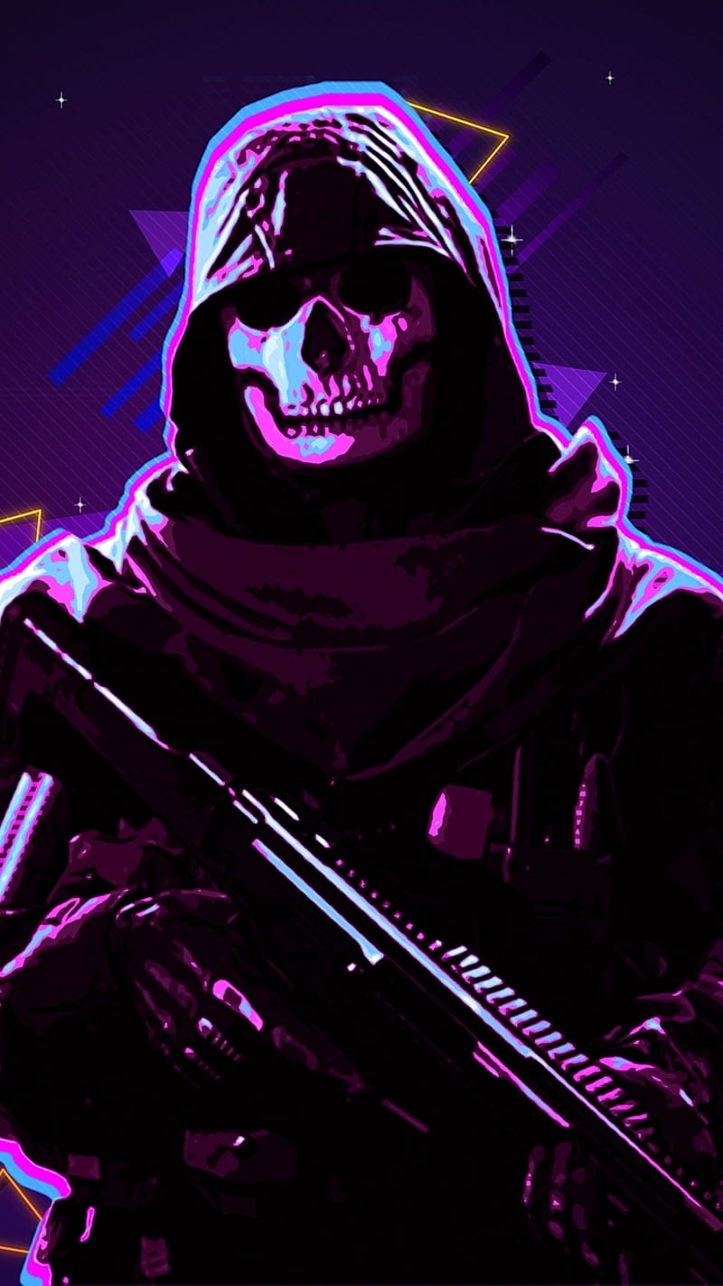 Ghost, Call of Duty, Warzone, COD, HD phone wallpaper