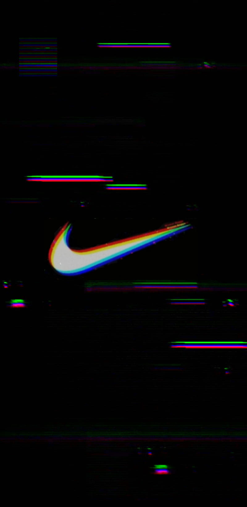 Nike glitch, logo, logos, HD phone wallpaper