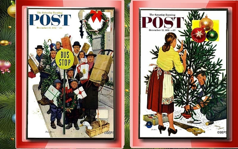 A Saturday Evening Post Christmas #3, saturday, post, evening, christmas, magazine, HD wallpaper