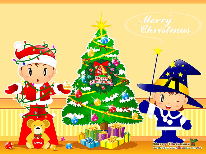 Santas Elves, Christmas, Merry, Elves, Santas, HD wallpaper