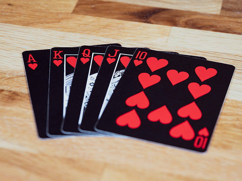 playing cards, cards, game, black, HD wallpaper