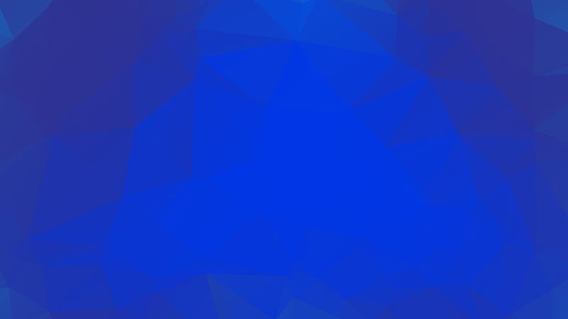 Low Poly Blue Geometry Artwork, HD wallpaper