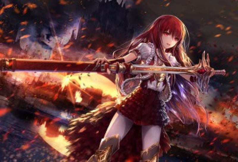 Steam Workshop::Anime fire girl [4K]