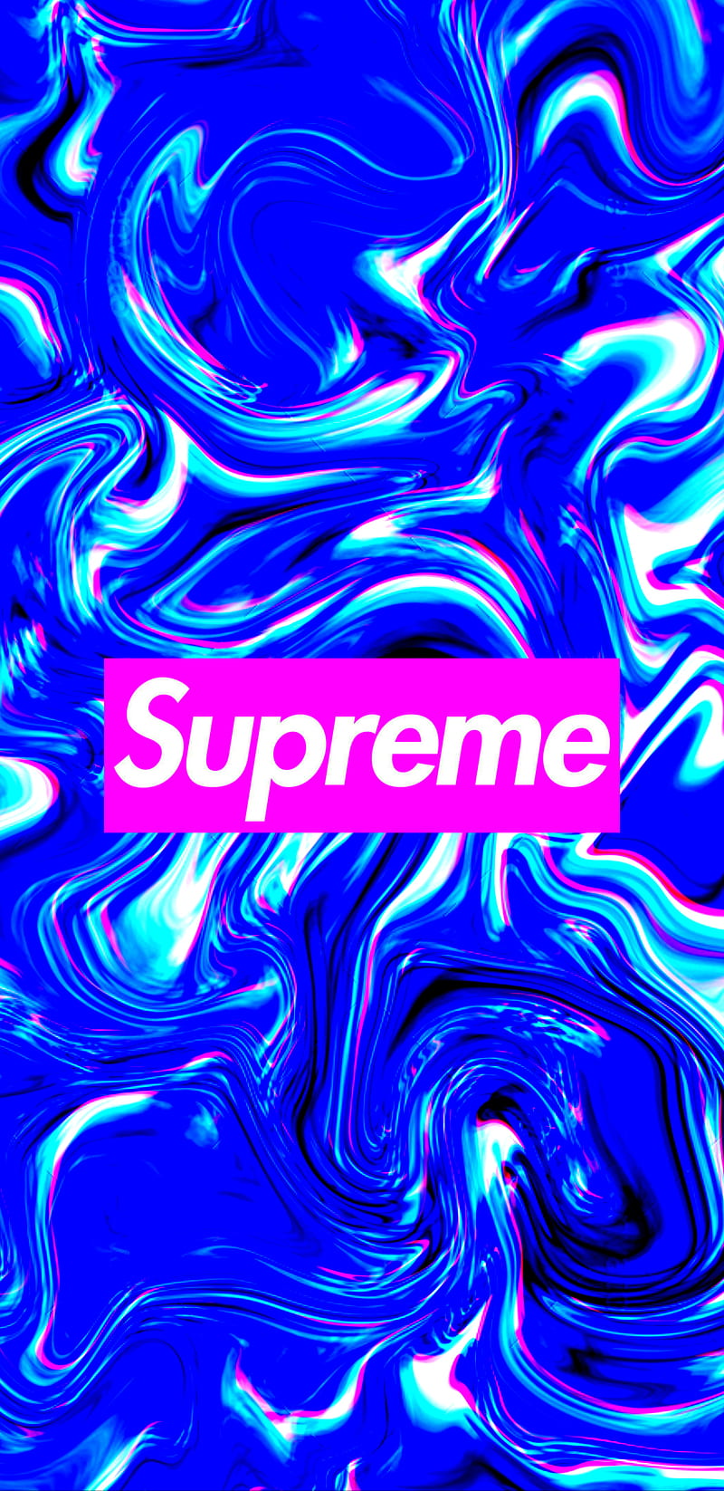 HD supreme fire blue wallpapers