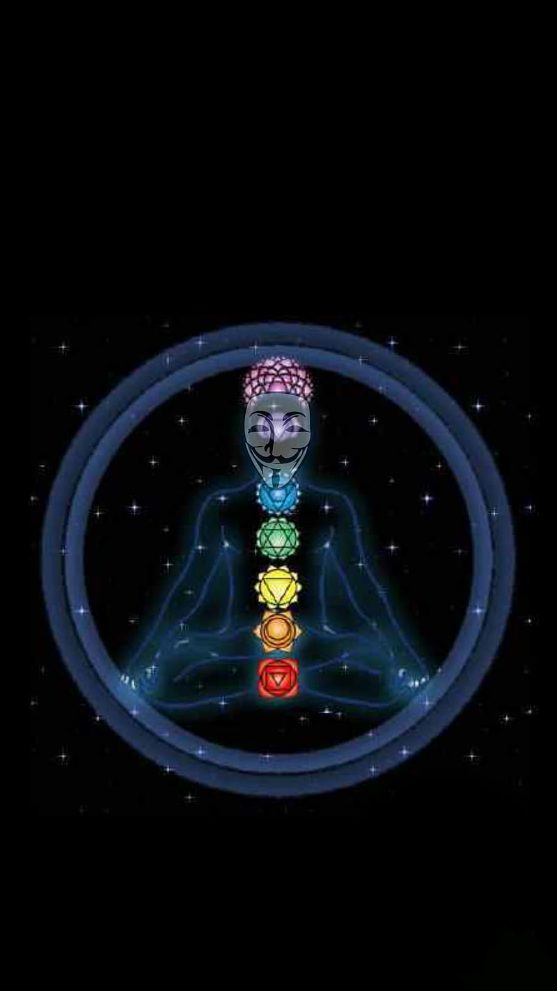 Anonymous chakra, meditation, relax, vibrant, vibration, HD phone wallpaper