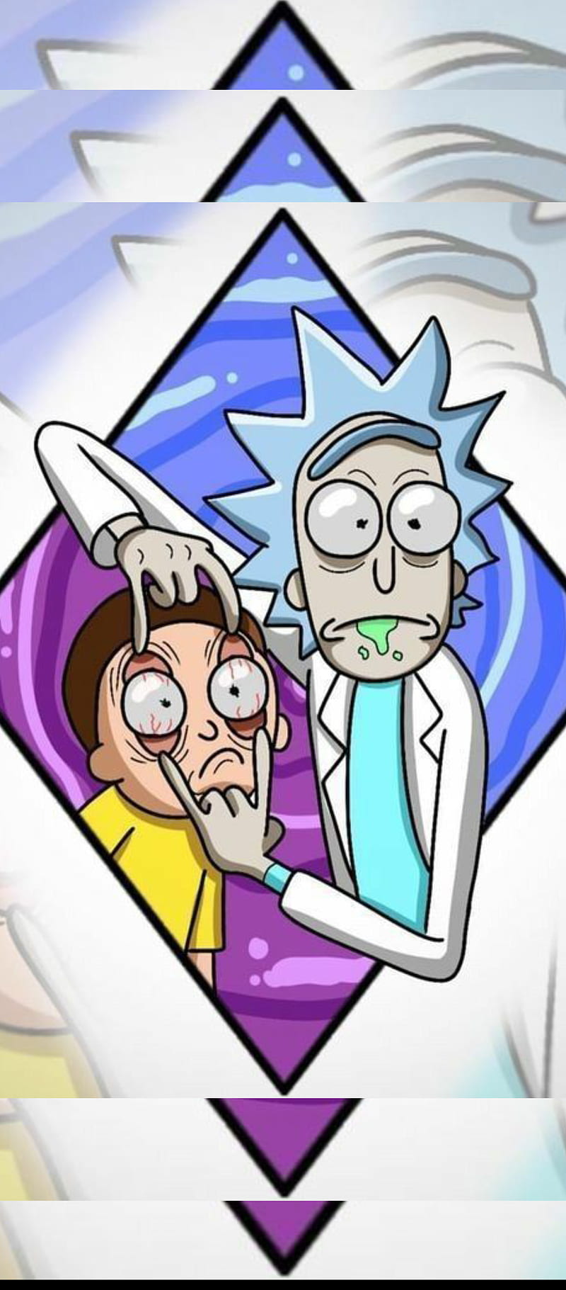 Rick and Morty, collage, espacial, HD phone wallpaper | Peakpx