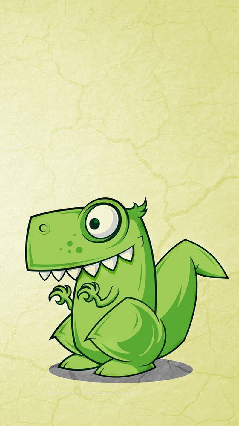 cute dino, dinosaur, HD phone wallpaper