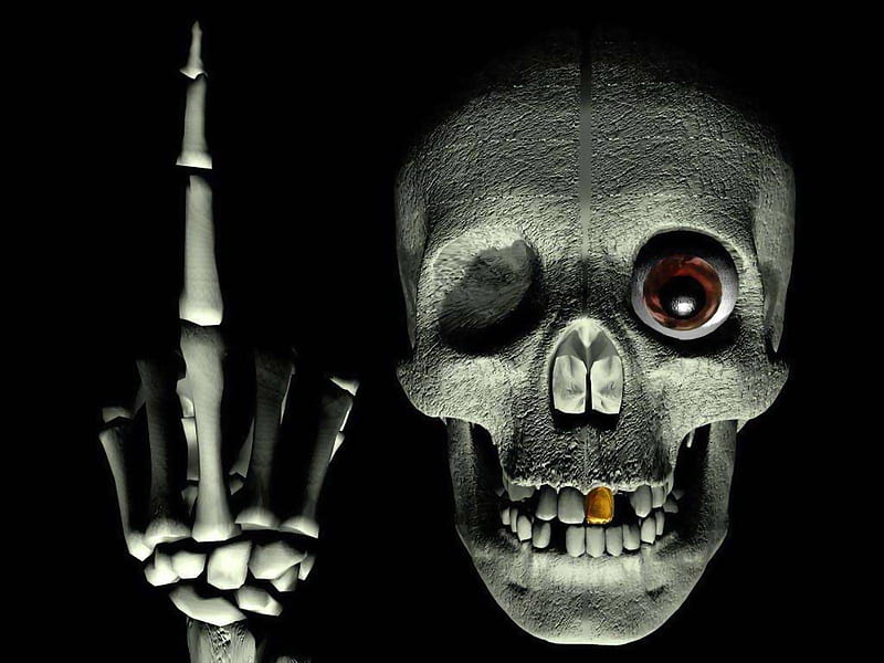 Skull, 3d, gothic, horror, HD wallpaper | Peakpx