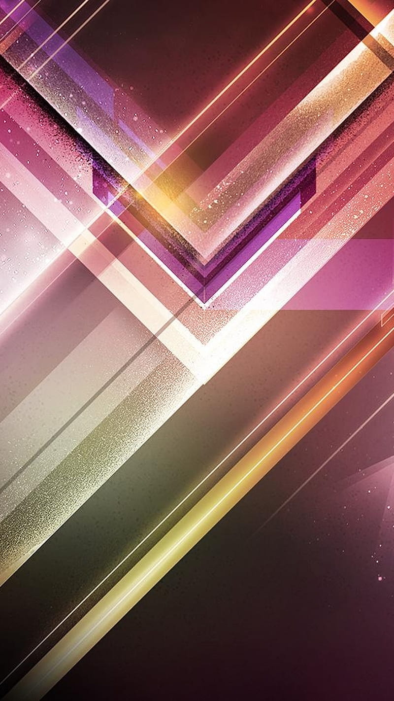 Abstract, colorful, gold, pink, purple, s7, s8, triangles, HD phone wallpaper