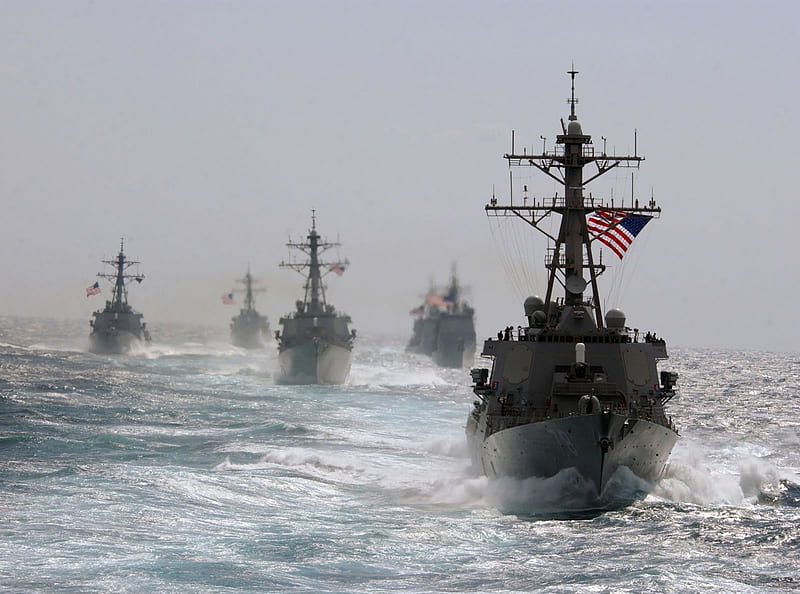 US Destroyers, american, us, ship, flag, HD wallpaper