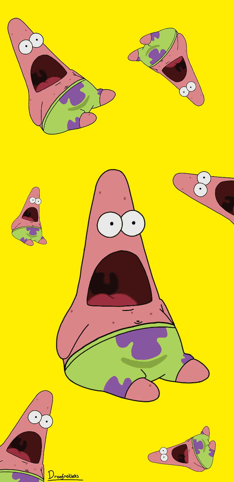 Shocked Patrick, meme, spongebob, HD phone wallpaper