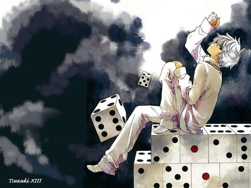 Near/Nate River - Playtime, near, death note, dice, anime, HD wallpaper