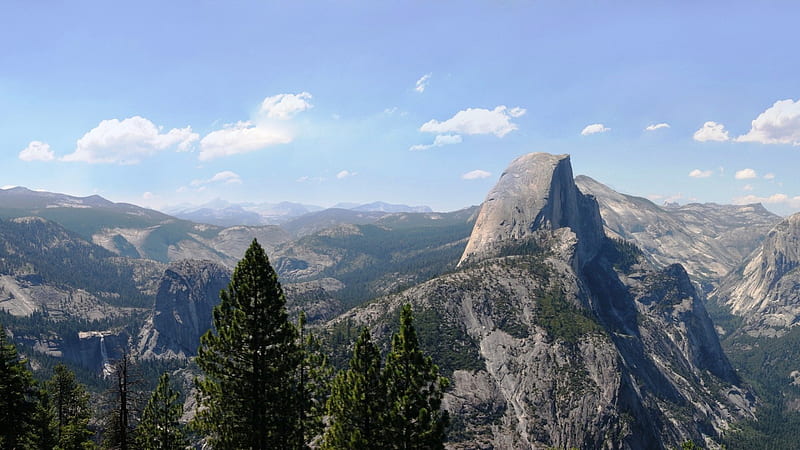 Yosemite National Park's Half Dome, beauty, parks, nature, mountains, HD wallpaper
