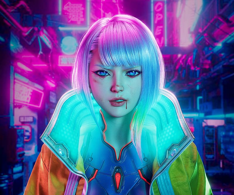 Lucy, Cyberpunk Edgerunners, digital art, HD wallpaper