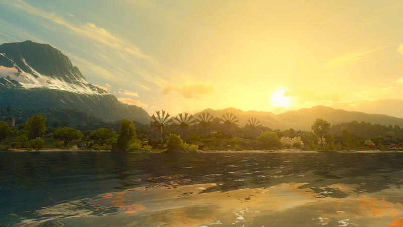 the witcher 3: wild hunt, game landscape, sunlight, in-game scenery, Games, HD wallpaper
