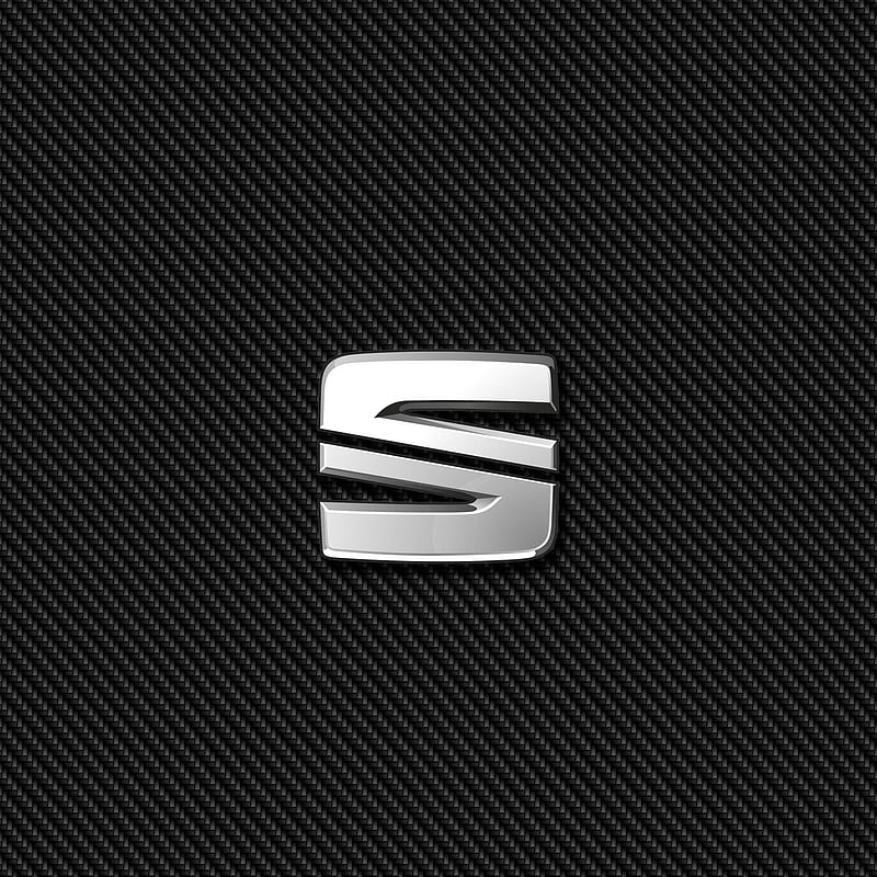 SEAT Carbon, badge, emblem, logo, HD phone wallpaper