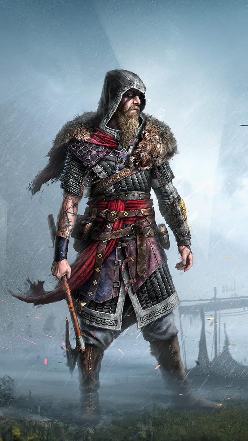 AC Valhalla, assassins creed, game, huawei, iphone, oneplus, samsung, sony, vikings, xiaomi, HD phone wallpaper
