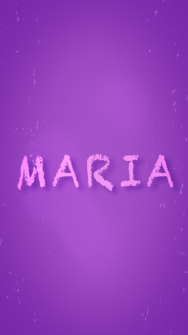 Maria, custom, girl, grunge, name, old film, personalised, purple, retro, woman, HD phone wallpaper