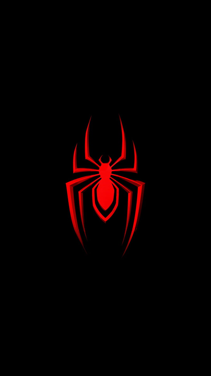 Spiderman, black, parker, peter, playstation, ps4, ps5, red, sony, spider, HD phone wallpaper
