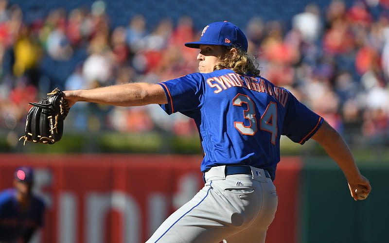 Noah Syndergaard baseball, New York Mets, MLB, pitcher, HD wallpaper