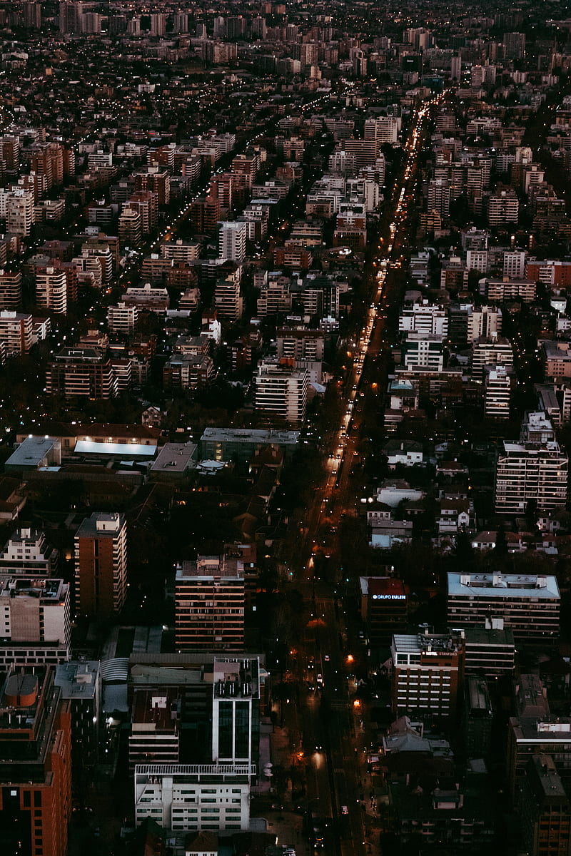 city, night, buildings, metropolis, HD phone wallpaper