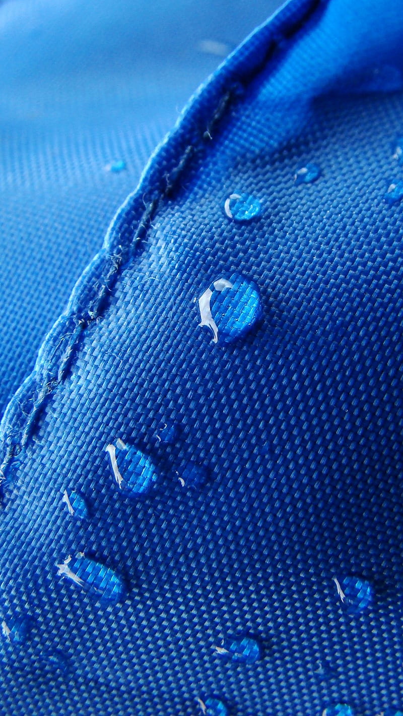 Blue Drops, blue, cloth, drops, surface, HD phone wallpaper