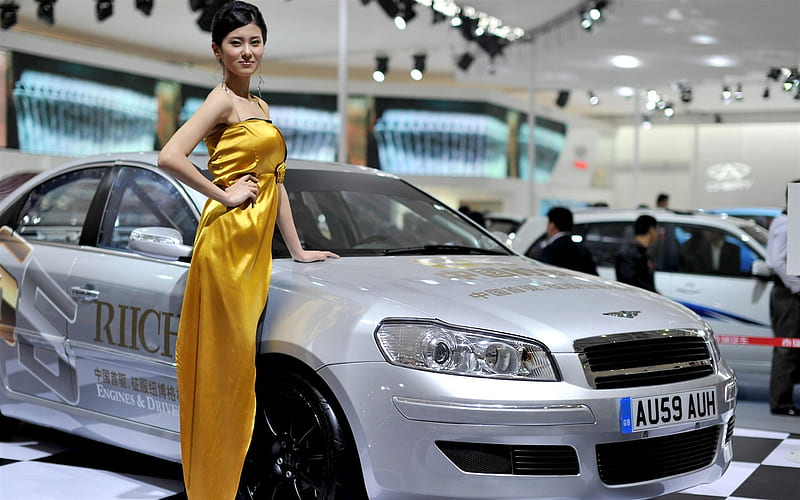 2012 Beijing auto show beautiful models 17, HD wallpaper