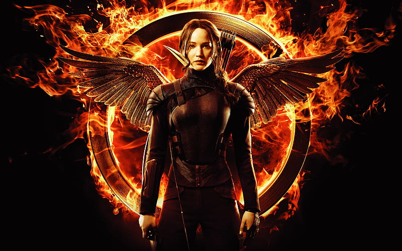 Jennifer Lawrence In Hunger Games, the-hunger-games, movies, jennifer-lawrence, HD wallpaper