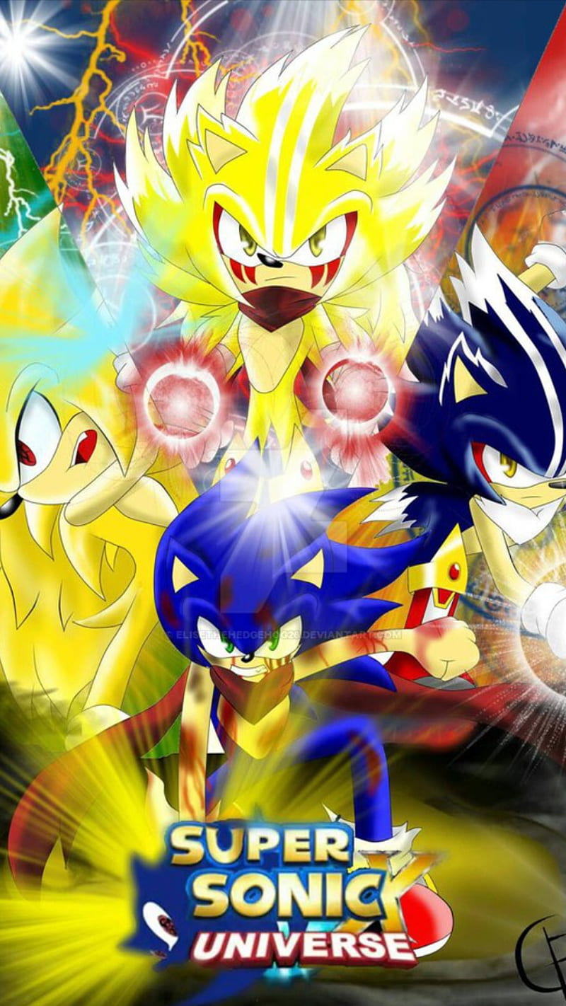 Sonic, super, universe, blue, hetgehog, speed, fase, three, four, five, HD phone wallpaper