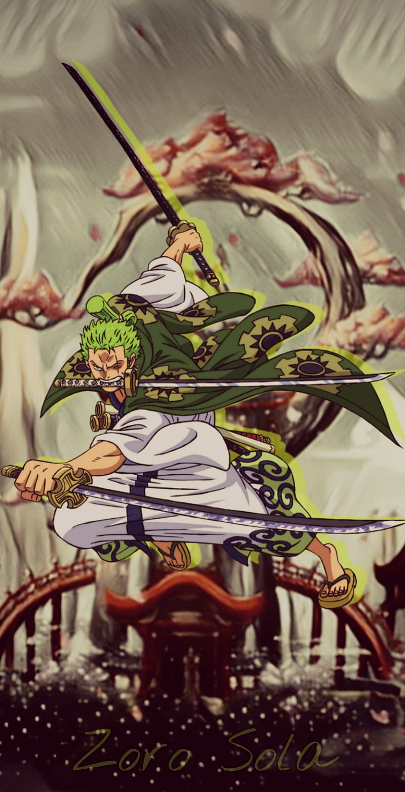 One piece, anime, zoro, HD phone wallpaper