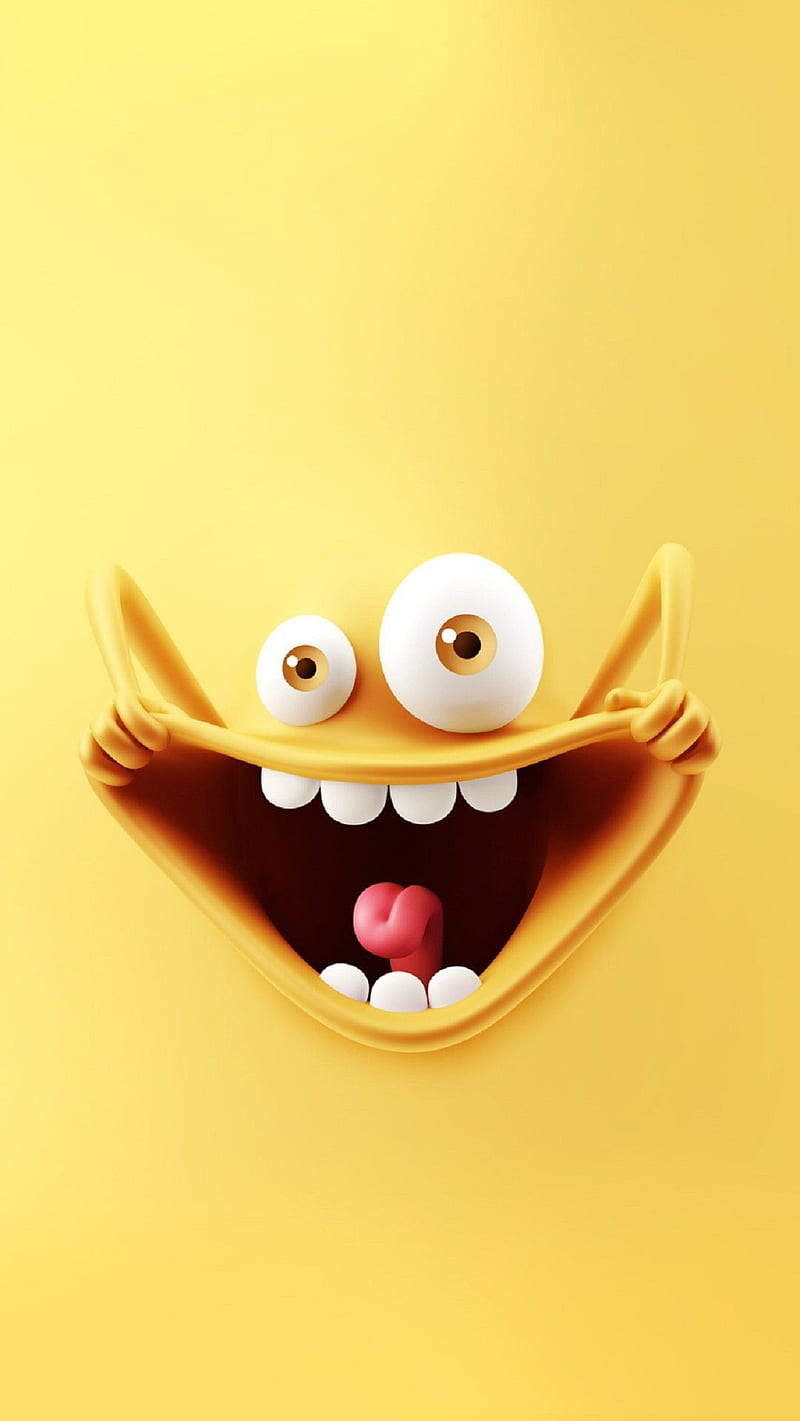 Cute - Smiley cartoon, HD phone wallpaper