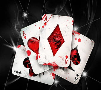 Queen and king, cards, diamond, king, poker, queen, skulls, HD mobile ...