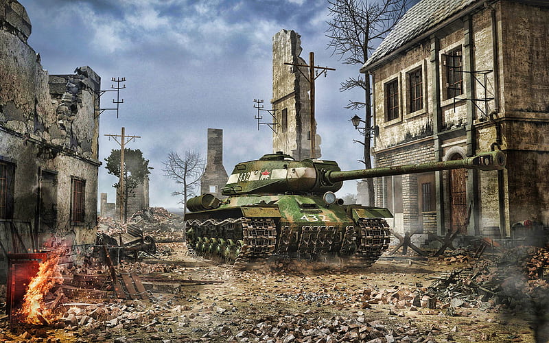 T-34, WoT, artwork, tanks, online games, World of Tanks, battle, Soviet tanks, HD wallpaper
