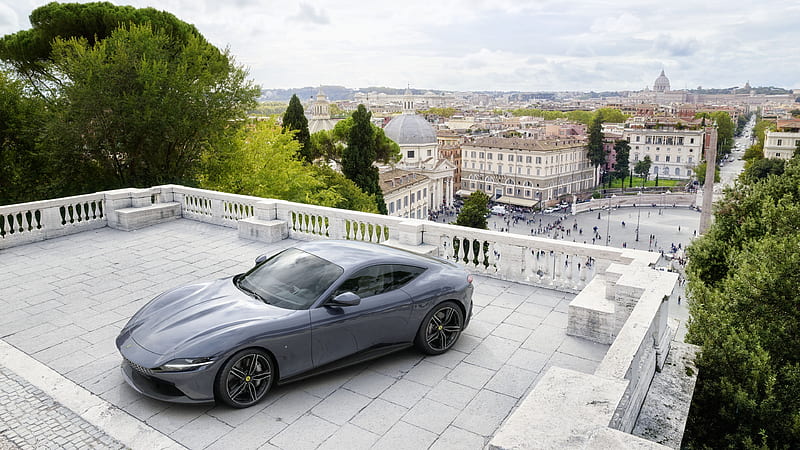 Ferrari Roma F169, 2020 cars, luxury cars, HD wallpaper