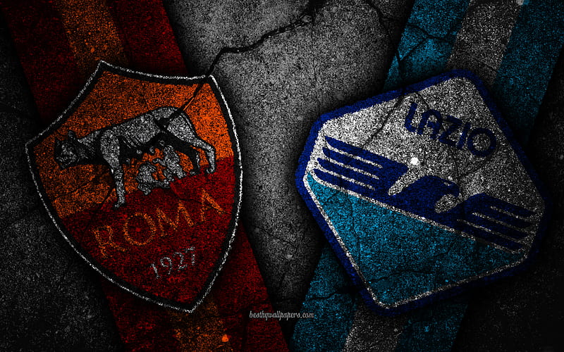 Roma vs Lazio, Round 7, Serie A, Italy, football, AS Roma, Lazio FC, soccer, italian football club, HD wallpaper