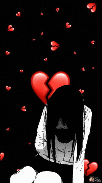 sad broken heart girl