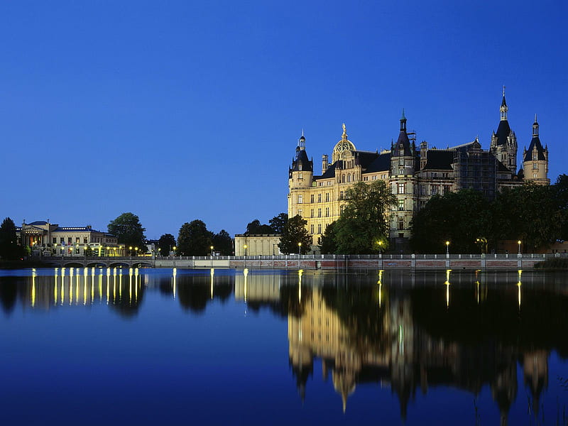 Schwerin Castle, Germany, architecture, europe, city, germany, schwerin, castle, HD wallpaper